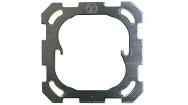 2711, 1x1 mounting plate Metallic With 1 unit cutout, Feller CH