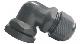 RND 465-00870, Bend Cable Gland, PG21, Nylon, Black, IP68, RND Components