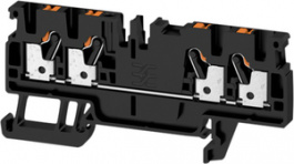 1521820000, A4C 2.5 BK terminal block a push-in, 0.5...2.5 mm2 800 vac 24 a black, Weidmuller