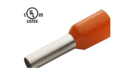 RND 465-00556 [100 шт], Bootlace ferrule 0.5 mm2 orange 14 mm pack of 100 pieces, RND Connect