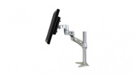 45-235-194, Desk Mount LCD Monitor Arm, 27", 100x100/75x75, 9.1kg, Silver, Ergotron
