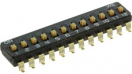 418121270812, DIP Switch Raised 12-Pin 2.54mm Gull Wing, WURTH Elektronik