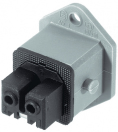 STAKEI 2, Разъем: прямоугольный; ST; гнездо; "мама"; PIN:2; луженые; IP54; 16А, Hirschmann