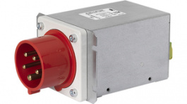 FMAD-T4QT-3260.EU, Power inlet with filter, CEE 32 Male, 415 VAC, 32 A, Schurter