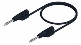 MVLF WS 2/100 SW, Test Lead \x1a2mm 1m Black Nickel-Plated Brass, SKS Kontakttechnik