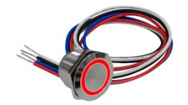 RND 210-00767, Illuminated Capacitive Touch Switch, Momentary Function 1.5 A 30 VDC 1CO IP68, RND Components