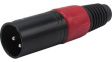 RND 205-00881 XLR Connector Black Plug 3 Poles