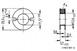 B65940-B-T1, Coil former for PS 25 x 8.9 core set, TDK-Epcos
