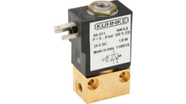 64.054 24VDC, Solenoid Valve 24 VDC 0...5 bar 3/2 NC 0.7 l/min, Kuhnke