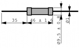 T10-10RFI, Wirewound resistor 10 Ohm 10 W +- 1 %, IRC / TT ELECTRONICS
