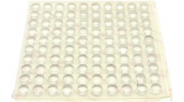 RND 455-00579, Rubber Feet&nbsp;&nbsp;diam. 10.3 mm x 5.6 mm Clear, RND Components