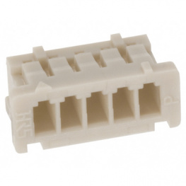 DF13-5S-1.25C, Вилка; провод-плата; "мама"; DF13; 1,25мм; PIN: 5; без контактов, Hirose