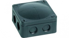 COMBI 308/5 BlACk, Junction Box 85x85x51mm Black Polypropylene IP66/IP67, WISKA LTD