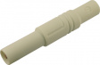 LAS S G WEI / WHITE Safety plug diam. 4 mm White CAT III