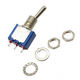 5638AB, Miniature Toggle Switch Standard Lever On-Off-(On) 1P, APEM