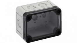 10600201, Plastic Enclosure With Metric Knockouts, 94 x 65 x 57 mm, Polystyrene, IP66, Gre, Spelsberg