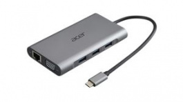 HP.DSCAB.009, USB-C Docking Station 3.5 mm Socket/DisplayPort/HDMI/RJ45/SD/USB 2.0 Type-A/USB 3.0 Type-A, ACER