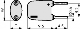 228 112 854 479, Capacitor 47 uF 10 VDC, Vishay BC Components
