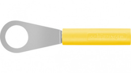 LB 4-RKS SN / 8.4 / GE, Laboratory socket diam. 4 mm yellow N/, Schutzinger