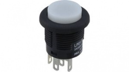 LP0125CCKW015DB, Illuminated Pushbutton Switch Amber 1CO ON-(ON) LED, NKK Switches (NIKKAI, Nihon)