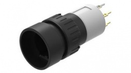 31-471.036, Illuminated Pushbutton Switch Actuator, 2NO, Black, IP40, Latching Function, EAO