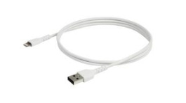 RUSBLTMM1M, Charging Cable USB-A Plug - Apple Lightning 1m USB 2.0 White, StarTech.com