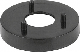 332.120, Nut cover without pointer 20 mm Black, Mentor