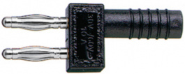 KS2-5,08L/1A/N, Shorting plug diam. 2 mm Black CAT I, Staubli (former Multi-Contact )