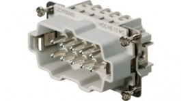 1203900000, Plug Insert, Size 4, 10 Poles, Screw, 500V, 16A, Weidmuller