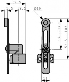 XCKP2145P16, Концевой выключатель; NO + NC; 10А; макс.240ВAC; макс.250ВDC, Telemecanique Sensors