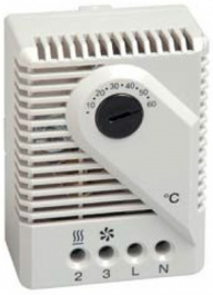 01170.0-00, Датчик: термостат; Контакты: SPDT; 10А; 250ВAC; IP20; Монтаж: DIN, Stego