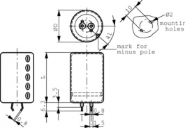 B43504-B9227-M, Aluminium Electrolytic Capacitor 220 uF 400 VDC, TDK-Epcos