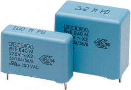 PHE840MA5680MA03R17, X2 capacitor, 68 nF, 275 VAC, Kemet
