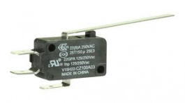 V15H22-CZ100A03, Микропереключатель; с рычагом; SPDT; 22A/250ВAC; ON-(ON); 1; IP40, Honeywell