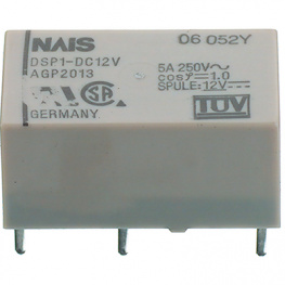 DSP1-DC12V-F, Реле: электромагнитное; SPST-NO + SPST-NC; Uобмотки:12ВDC; 480Ом, Panasonic