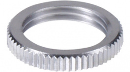 AT504M, Knurled Face Nut 15.2 x 2.5 mm, NKK Switches (NIKKAI, Nihon)