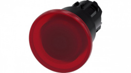 3SU1001-1BA20-0AA0, SIRIUS ACT Mushroom Push-Button front element Plastic, red, Siemens