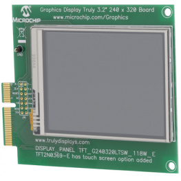 AC164127-4, Графический дисплей 3.2 дюйма 320 x 240 плата, Microchip
