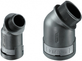 BVAD-M329GT, Угловой разъем 45°; Резьба: метрическая,внешняя; Oрукава: 29мм, PMA AG (Cable protection)