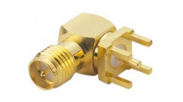 PCB.RPSMAFRA.HT, RF Connector, RP-SMA, Brass, Socket, Right Angle, 50Ohm, Soldering, Taoglas