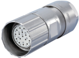 7.106.617.03D, Connector straight, Poles=17&nbsp;&nbsp;Male, Cable Mount, Hummel