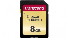 TS8GSDC500S, Memory Card, SDHC, 8GB, 95MB/s, 20MB/s, Transcend