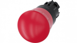 3SU1000-1HB20-0AA0, SIRIUS ACT Mushroom Push-Button front element Plastic, red, Siemens