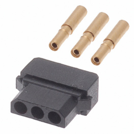 M80-8980305, Socket, single-row, straight 1x3P, Harwin