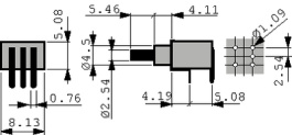 6B11-H9AE, Subminiature Pushbutton Switch, Eledis