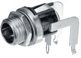 712RA, Applied-voltage source socket, Angled 2.5 mm 5.5 mm, Switchcraft