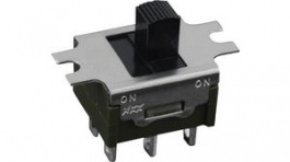 MS22AFW01, Slide Switch 2CO ON-ON 4.7mm Panel Mount, NKK Switches (NIKKAI, Nihon)