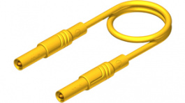 MLS SIL GG 100/1 yellow, Test lead diam. 4 mm Yellow 100 cm 1 mm2 CAT III, SKS Kontakttechnik