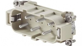 1498700000, Plug Insert, Size 6, 6 Poles, Screw, 400V, 35A, Weidmuller