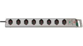 1153342318, Outlet strip, 1 Switch / Over Voltage Protection, 8xType 13, 2.5 m, Type 12, Brennenstuhl